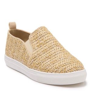 Nicole Miller raffia slide on flats NEW